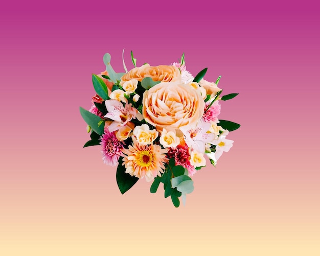 Bouquet de fleurs de mariage rustique