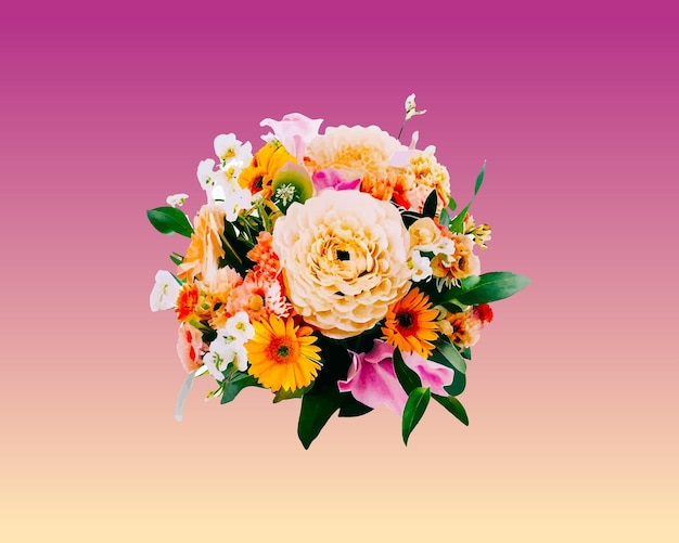 Bouquet de fleurs de mariage rustique