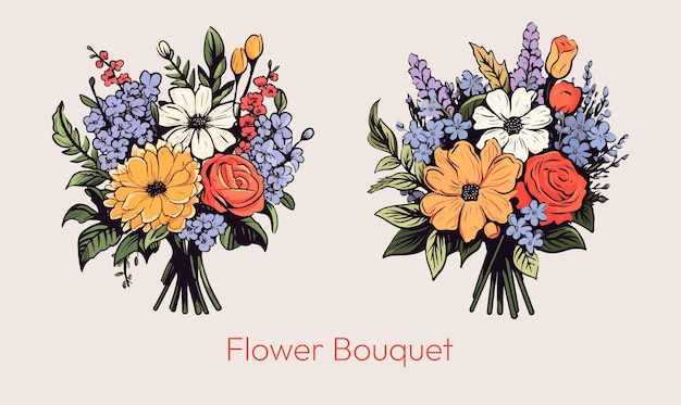 Vecteur bouquet de fleurs rose pour modèle d'éléments décoratifs de mariage