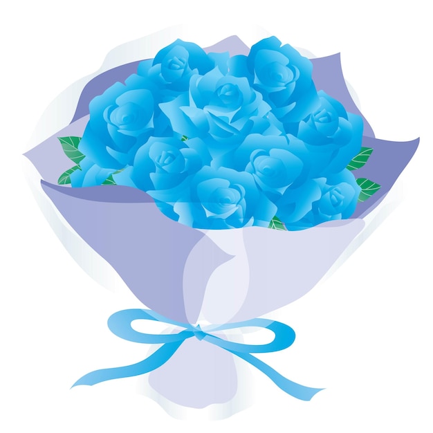 Bouquet De Rose Bleue