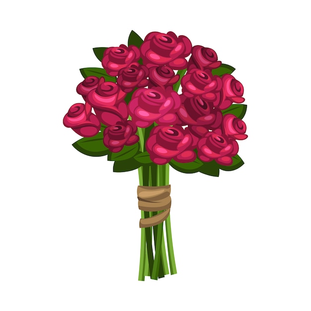 Vecteur bouquet de roses rouges / roses