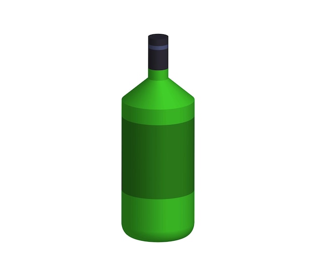 Bouteille à cocktail verte