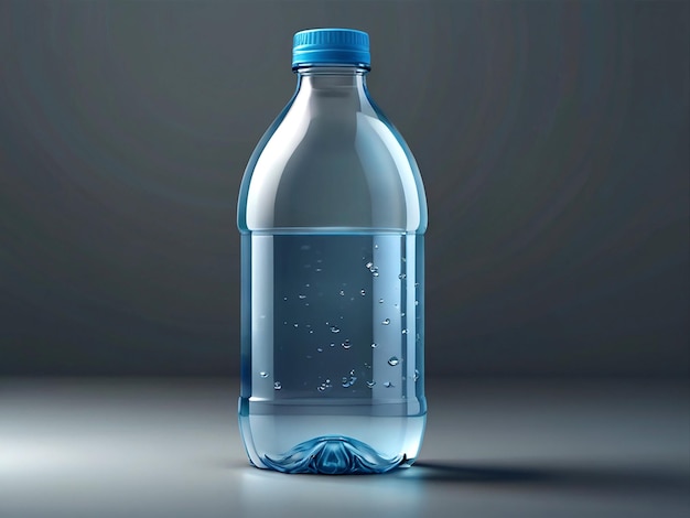 Vecteur bouteille d'eau transparente isolée