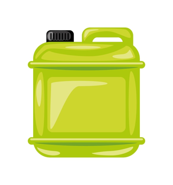 Vecteur bouteille gallon illustration verte isolée