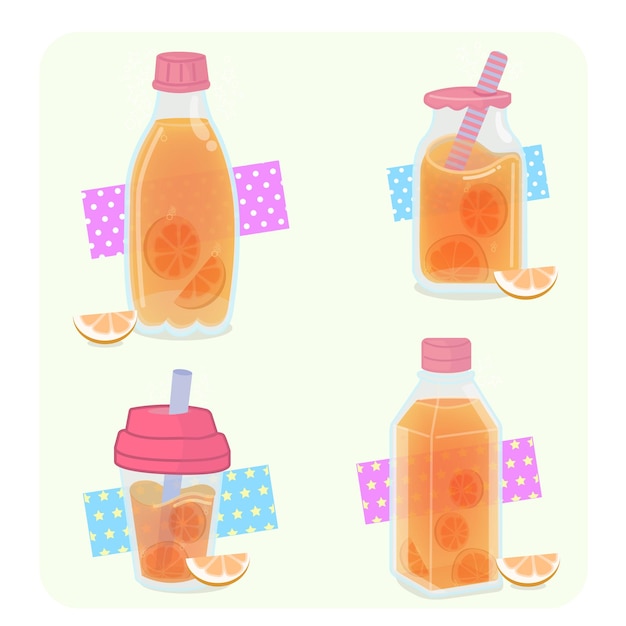 Bouteille de jus d'orange Boissons