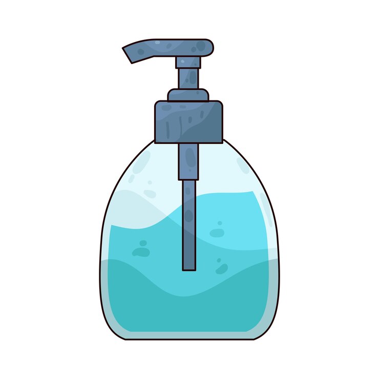 Vecteur une bouteille de savon