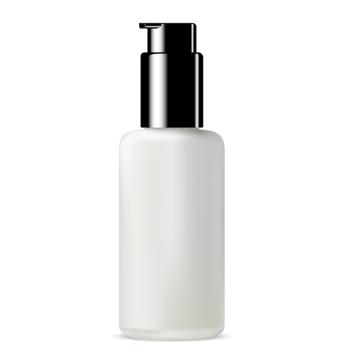Vecteur bouteille en verre blanc