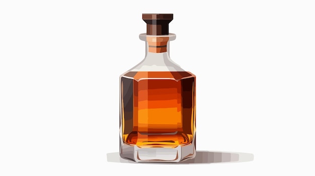 une bouteille de whisky est montrée avec un fond blanc