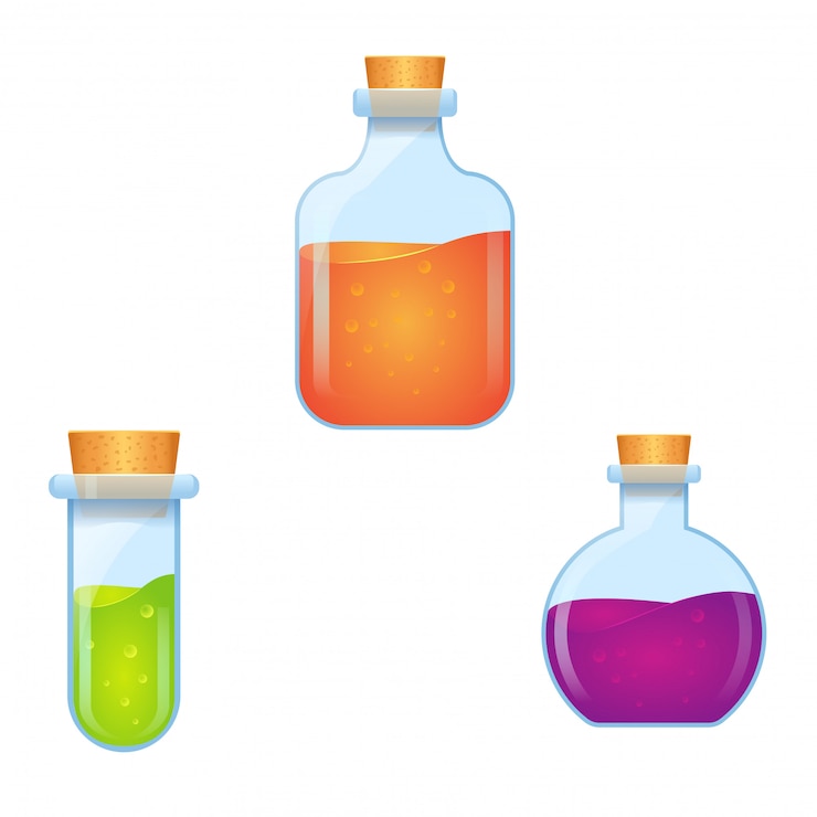 Vecteur bouteilles de potion