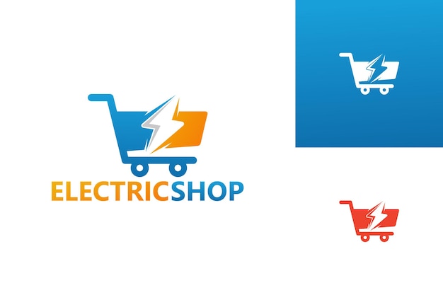 Boutique électrique Logo Template Design Vecteur, Emblème, Design Concept, Symbole Créatif, Icône