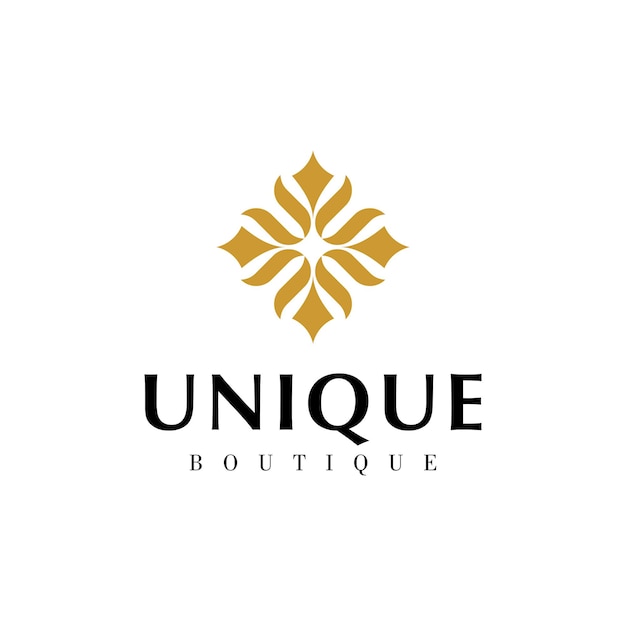 Boutique De Luxe Premium Unique Ornement Abstrait Symbole Logo Design