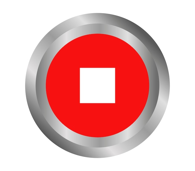 bouton d&#39;arrêt