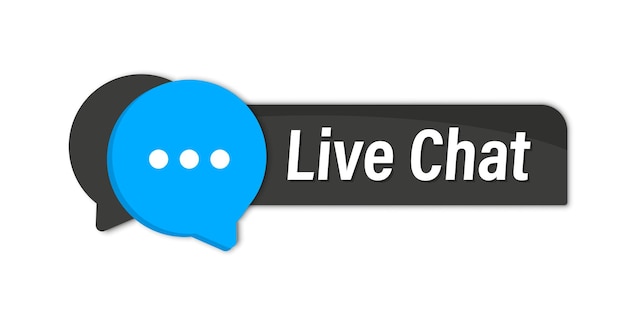 Bouton de chat en direct. Centre d'appels d'assistance en ligne. Service client. Icône de messagerie instantanée pour la page de destination Web, l'interface utilisateur, l'application mobile, le modèle de bannière. Bouton de support client chat en ligne pour des conseils