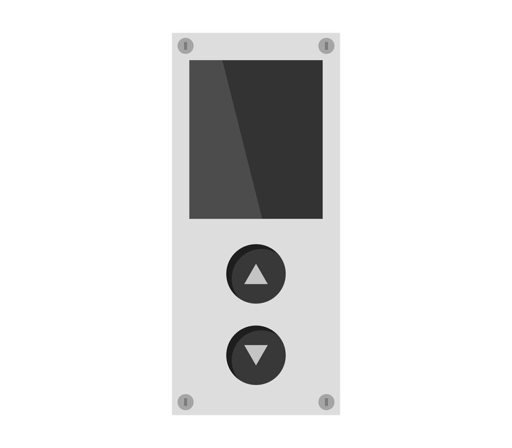 Vecteur bouton élévateur