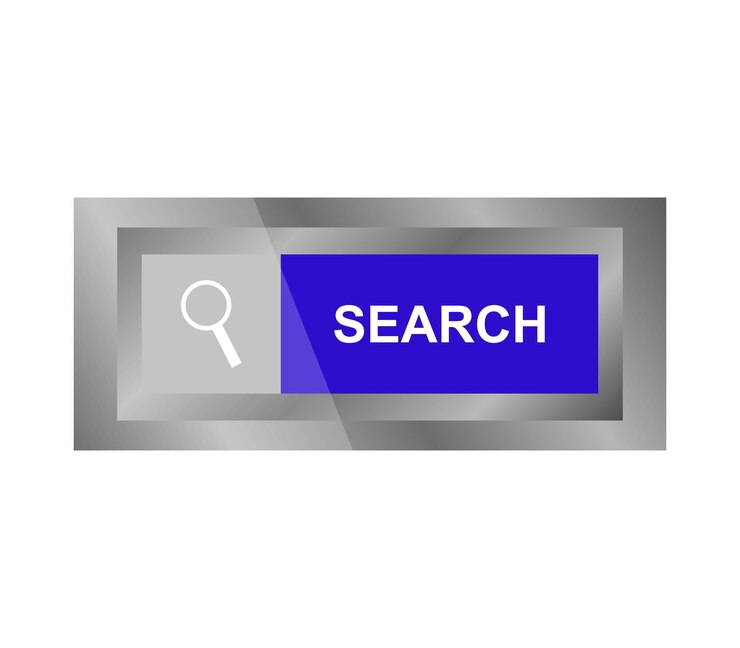Vecteur bouton de recherche
