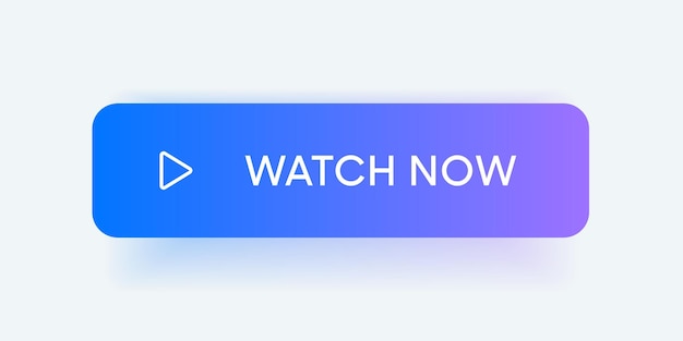 Bouton Regarder maintenant. Bouton de lecture vidéo. Icône de lecture. Regarder le symbole vidéo pour l'interface utilisateur de l'application mobile du site Web UX