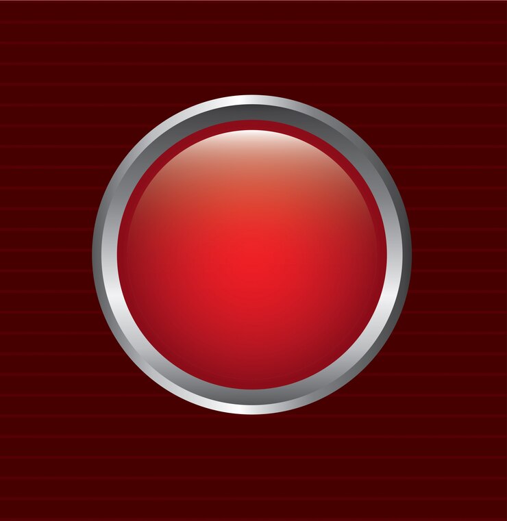 Vecteur bouton rouge