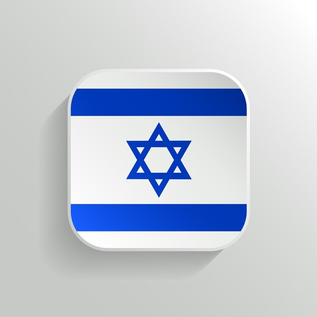 Bouton Vector Icône Drapeau Israël