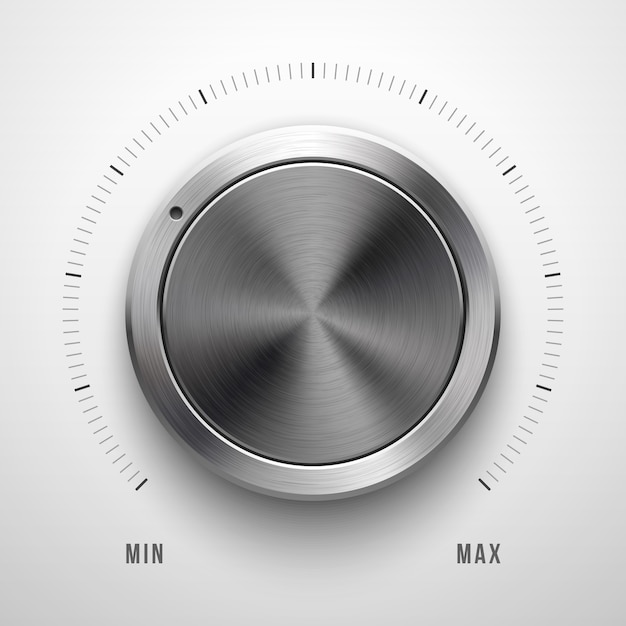 Bouton de volume de technologie abstraite