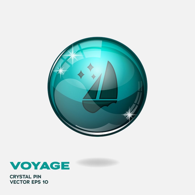 Boutons Voyage 3d