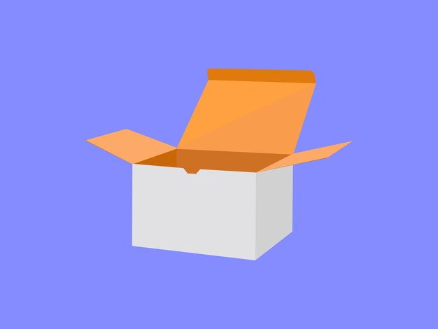 Vecteur box paper packaging labeling sustainability vector
