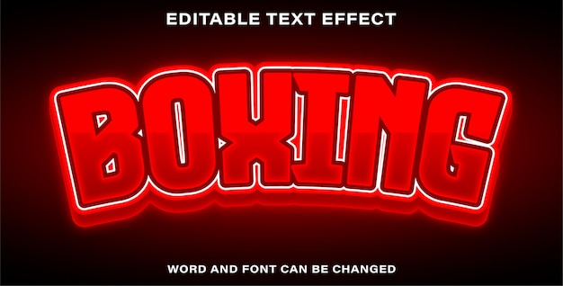 Boxe à effet de texte modifiable