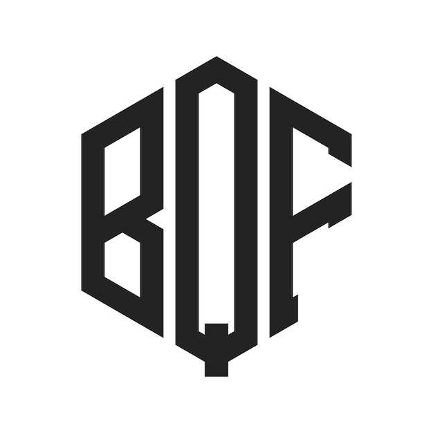 BQG Logo Design Lettres initiales BQG Monogramme Logo en utilisant une forme hexagonique