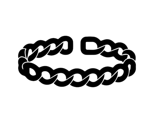 Le Bracelet, La Silhouette, L'icône Vectorielle, La Conception Graphique Du Logo