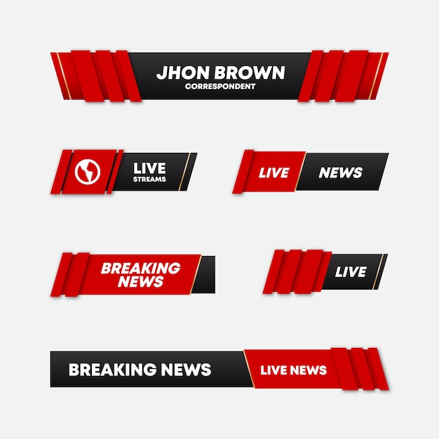 Breaking News Banners Style