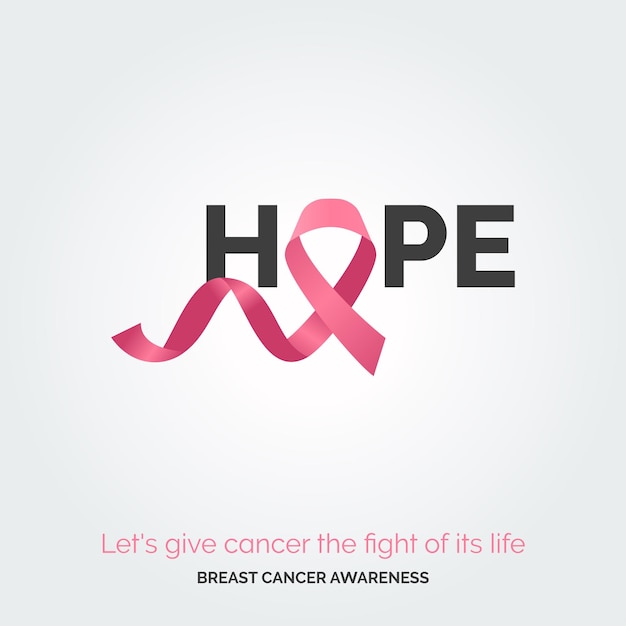 Vecteur brighten pink lives sensibilisation au cancer du sein