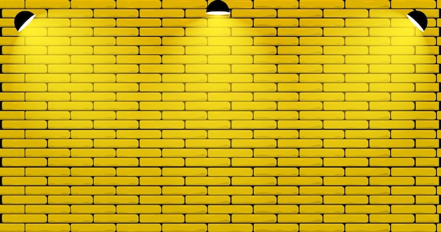 Vecteur brique jaune avec un beau design