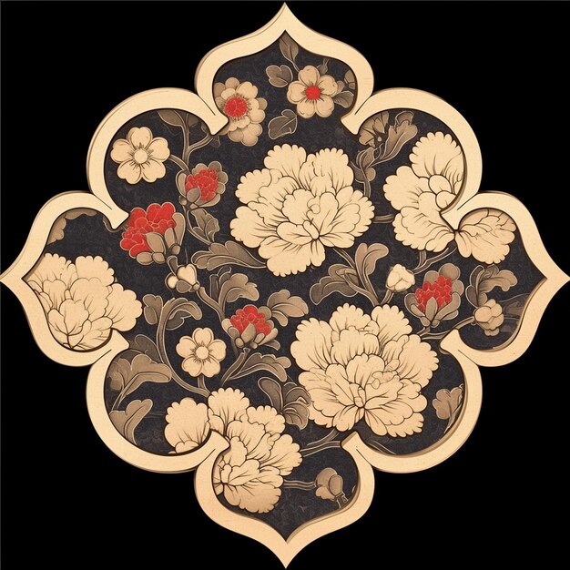 Vecteur brocade de soie luxueuse avec des motifs intricats