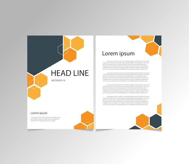 Brochure d'affaires moderne abstrait