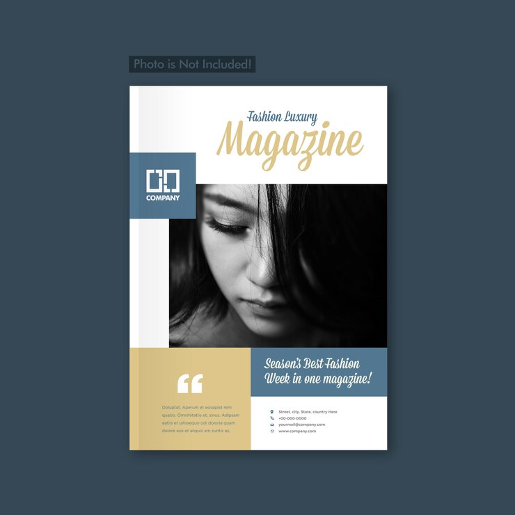 Vecteur brochure et design de couverture de magazine fashion lookbook