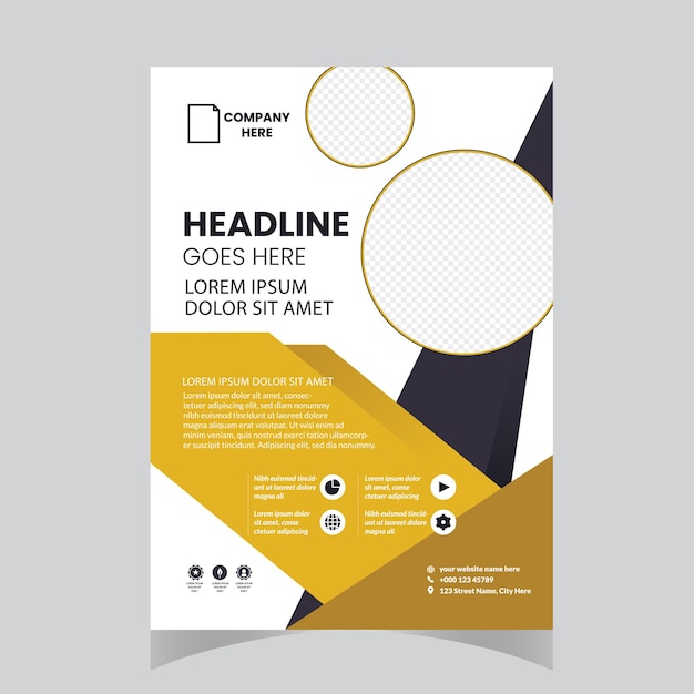 Brochure design couverture mise en page moderne rapport annuel affiche flyer en A4