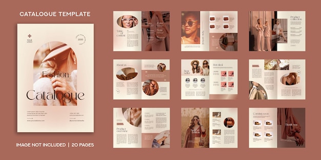 Brochure du catalogue de mode