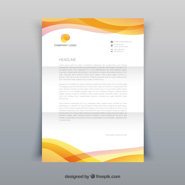 Brochure D'entreprise, Couleur Jaune