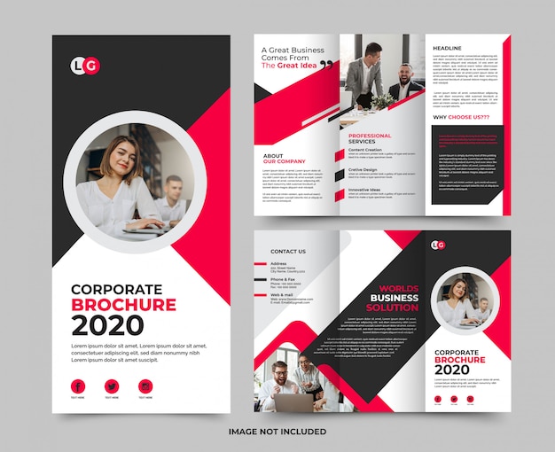 Brochure d'entreprise minimaliste moderne et polyvalente d'entreprise Premium Tamplate