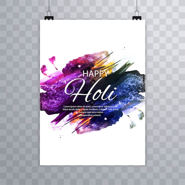 Brochure Holi Colorée