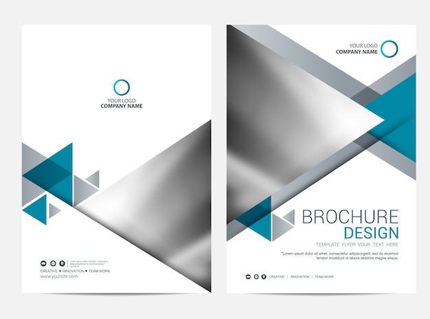 Brochure Modèle Flyer Design Fond De Vecteur