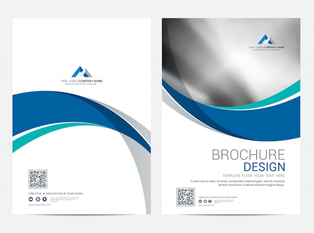 Brochure Modèle Flyer Design Fond De Vecteur