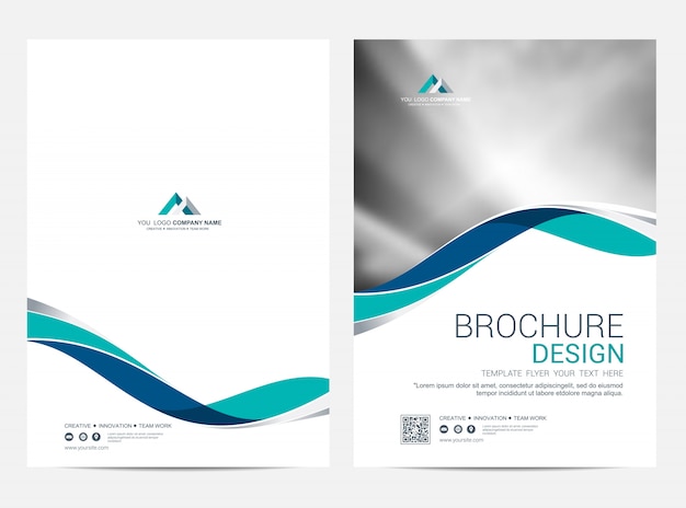 Brochure Modèle Flyer Design Fond De Vecteur