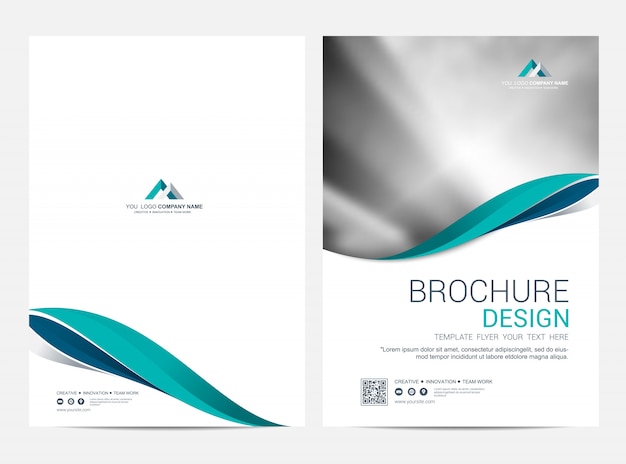 Brochure Modèle Flyer Design Fond De Vecteur