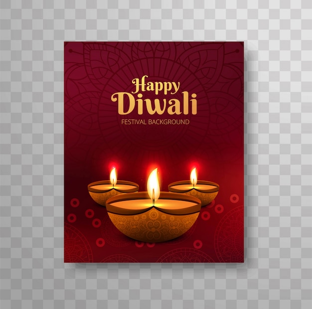 Brochure Moderne Happy Diwali