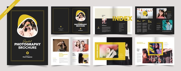 Brochure de photographie élégante