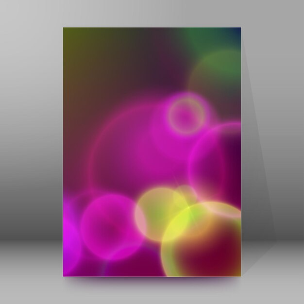 Brochure De Rapport D'arrière-plan Pages De Couverture Style A4 Abstract Glow74