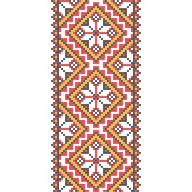 Broderie. Décoration Ornementale Nationale Ukrainienne. Illustration Vectorielle