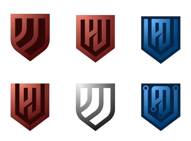 Bronze Shield Badge Company Business Logo Design Concept