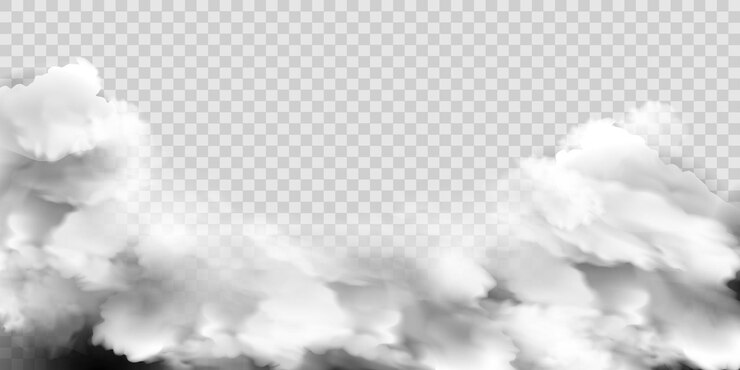 Vecteur brouillard ou fumée réaliste avec effet spécial transparent