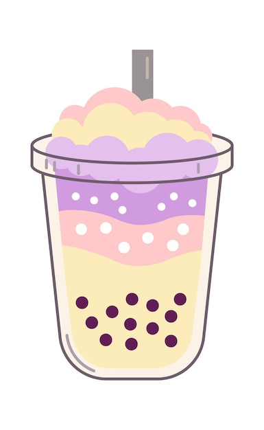 Bubble Tea Boisson Illustration Vectorielle